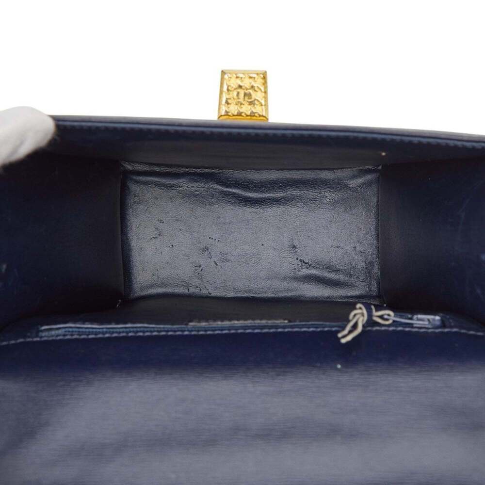 CHRISTIAN DIOR Blue Leather Shoulder Bag - Picture 9 of 11